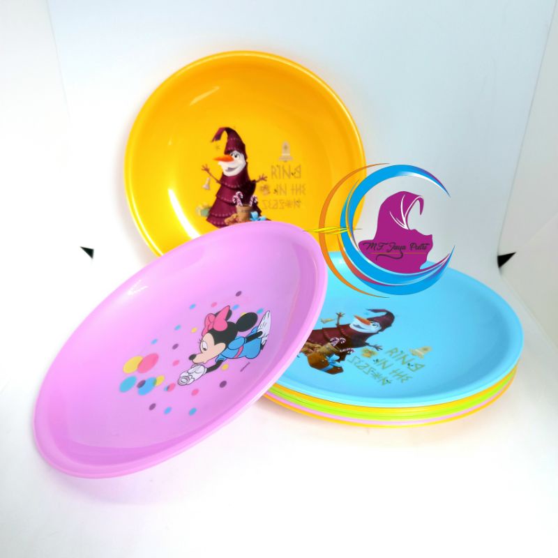 Piring plastik lucu murah berkualitas