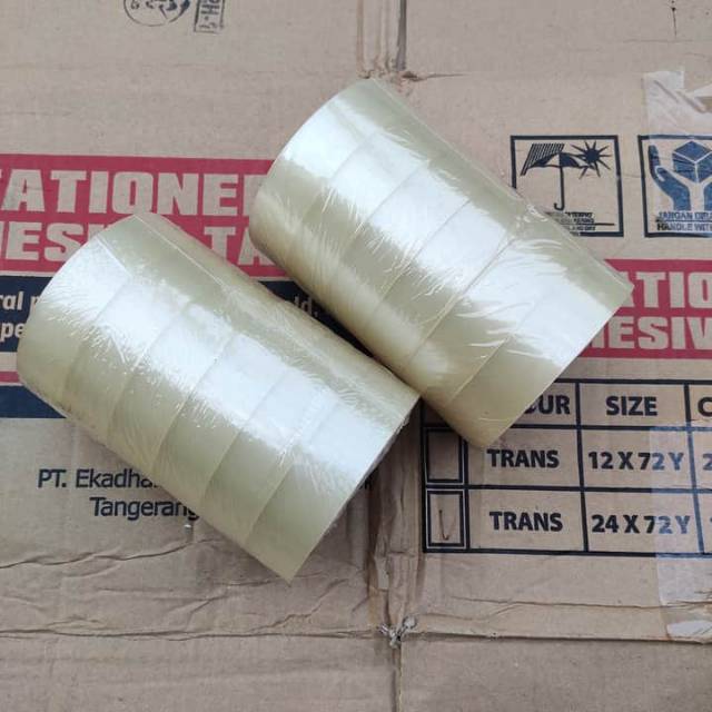 

LAKBAN BENING DAIMARU TAPE ASLI ISOLASI TRANSPARAN 24 MM