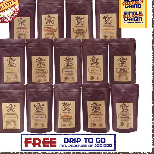 

BAYAR DITEMPAT✔️Kopi Arabika Nusantara 100 Gr Single Origin - Bean/Biji & Ground/Bubuk|RA4