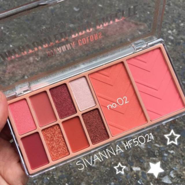 SIVANNA COLORS Infatuated Pro Palette Makeup Studio #HF5021 Thailand / Eyeshadow / Blush On