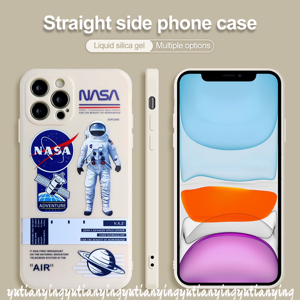 Soft Case TPU Motif NASA Untuk Infinix Smart 5 6 Hot 10 Play 11s 11 Hot 9 Play 10T 10S 10 Hot 11 Play Note 8