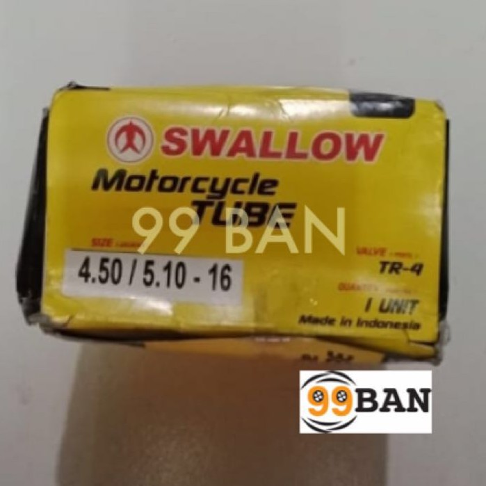 BAN DALAM SWALLOW 450/510-16, BAN DALAM MOTOR VELG 16, MOTOR CLASSIC / CUSTOM