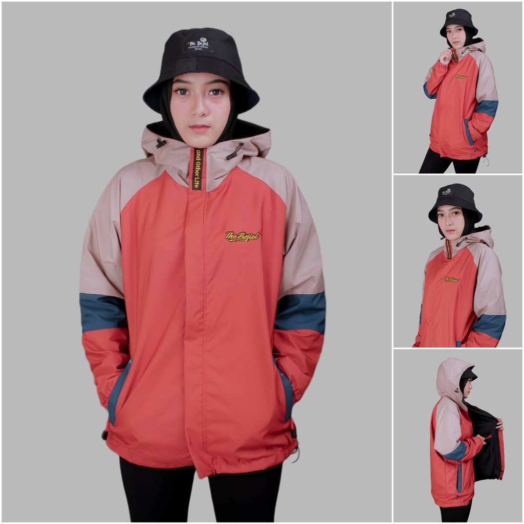 The Bojiel Jacket  Parasut  Wanita  Bahan Taslan Motif  Reglan 