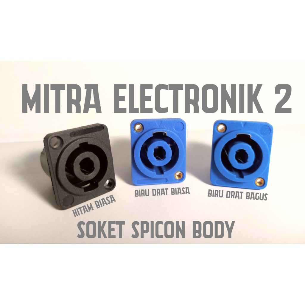 Soket Spikon Speaker Original plus lubang mur Soket Spicon Profesional