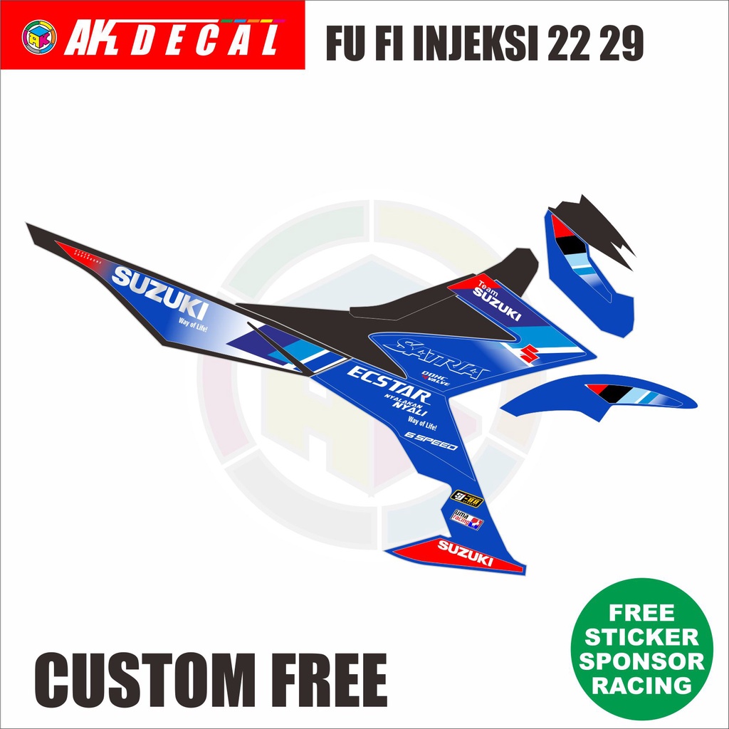 STRIPING LIVERY SATRIA F150 FUFI INJEKSI CUSTOM 2229
