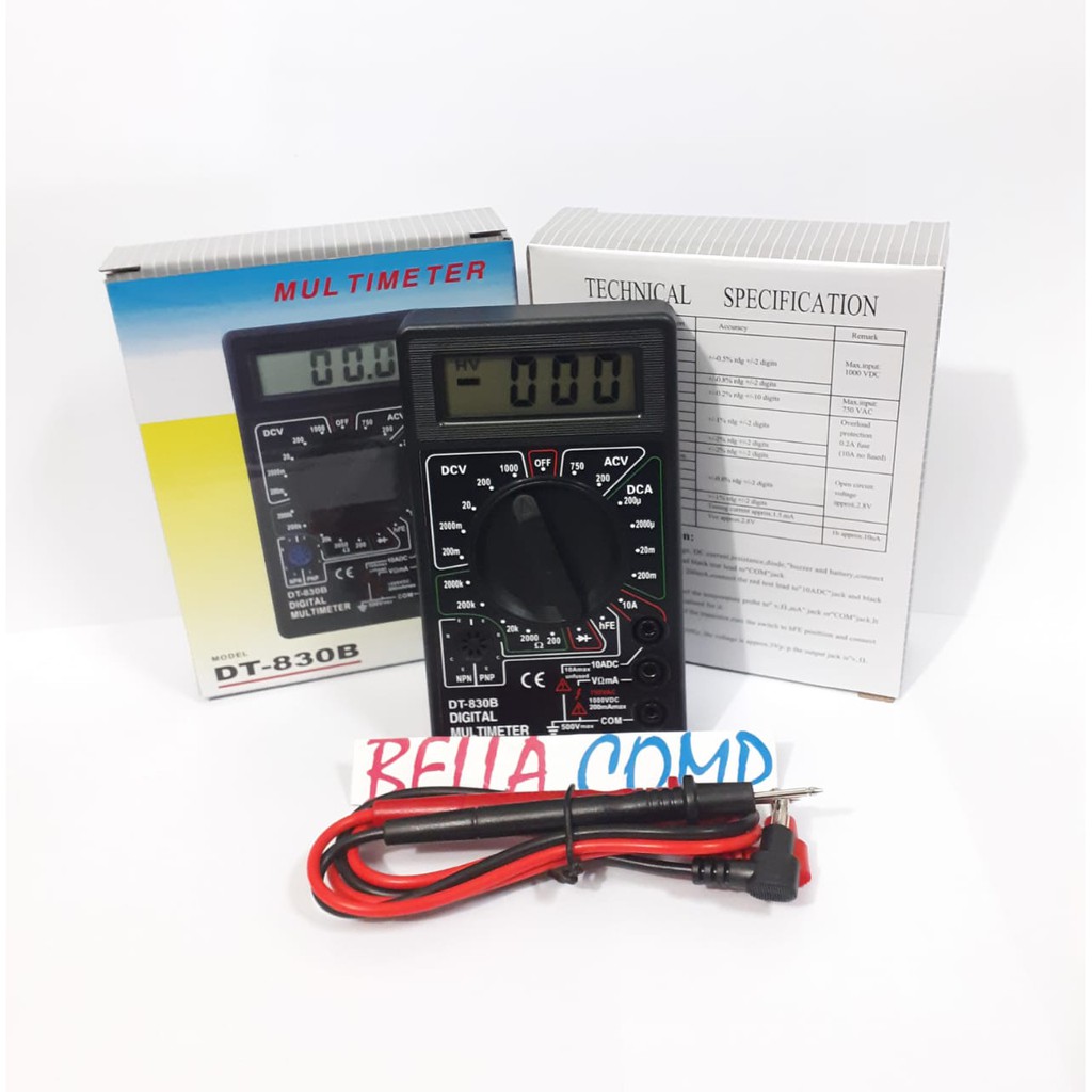 Multitester - Avometer - multimeter digital Dt830b/Multitester - Multimeter - Avometer - Voltmeter