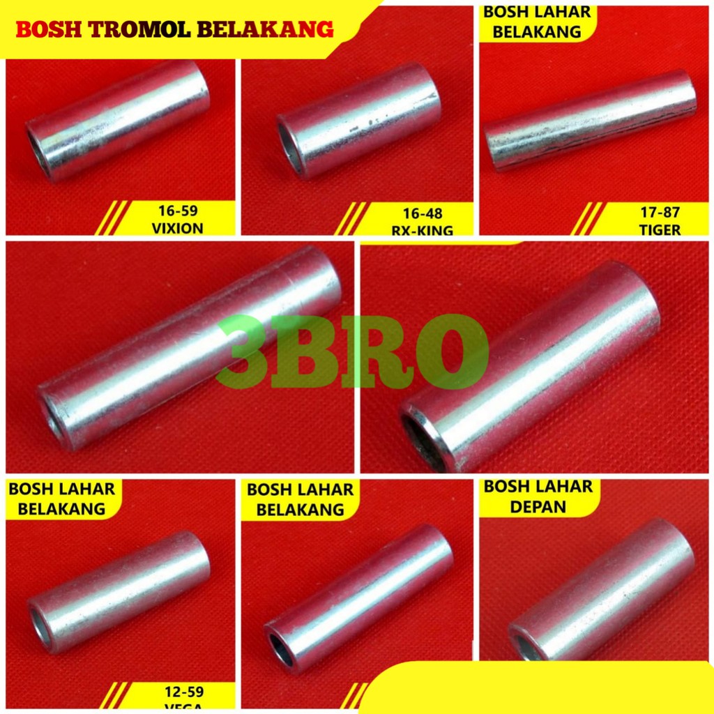 BOSH TROMOL BELAKANG MX NEW, YAMAH VEGA, GL PRO, VIXION, TIGER, RXKING, SUPRA125, GRAND SATRIA FU