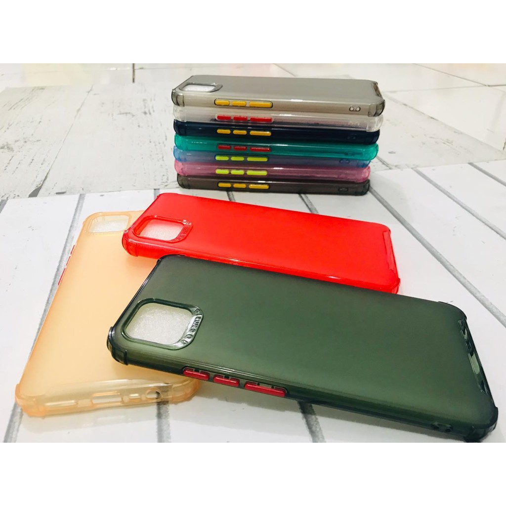 Soft Case Redmi 9C 6.53 inchi TPU Button Color Transparan Pelindung Kamera