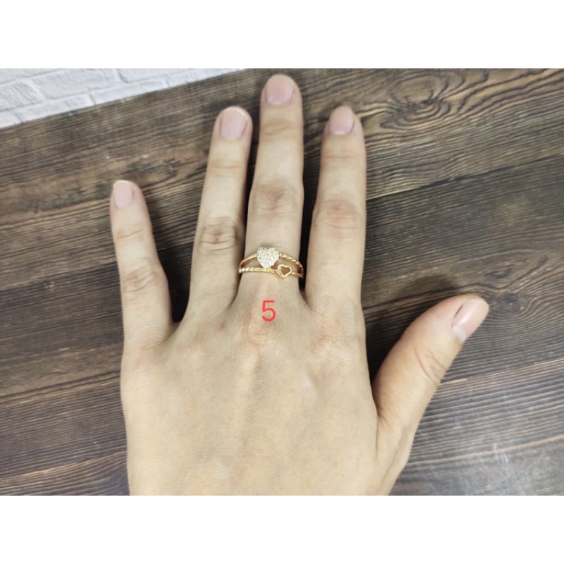 Fifi Fashion Cincin Cantik Fashion Model Perhiasan Lapis Emas C39