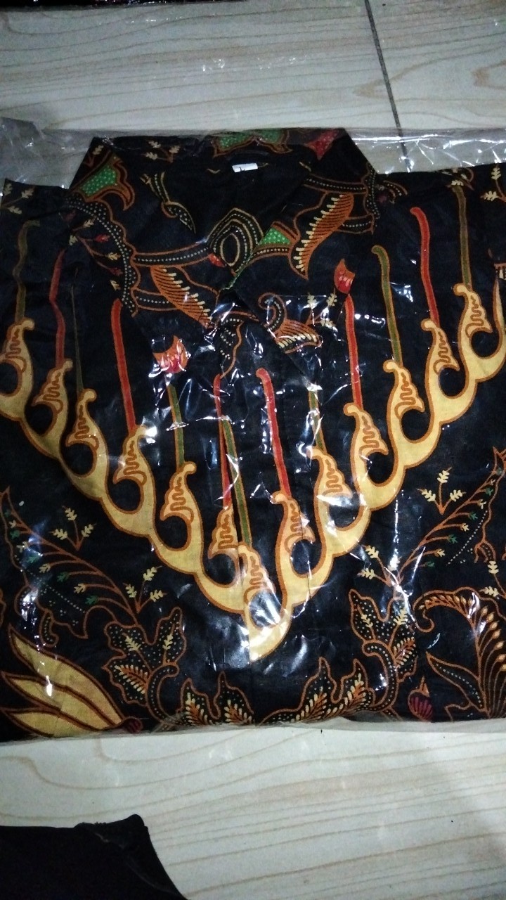 Batik Original M, L, Xl, Xxl Hem Kemeja Batik Pria Lengan Pendek Best Seller Jumbo