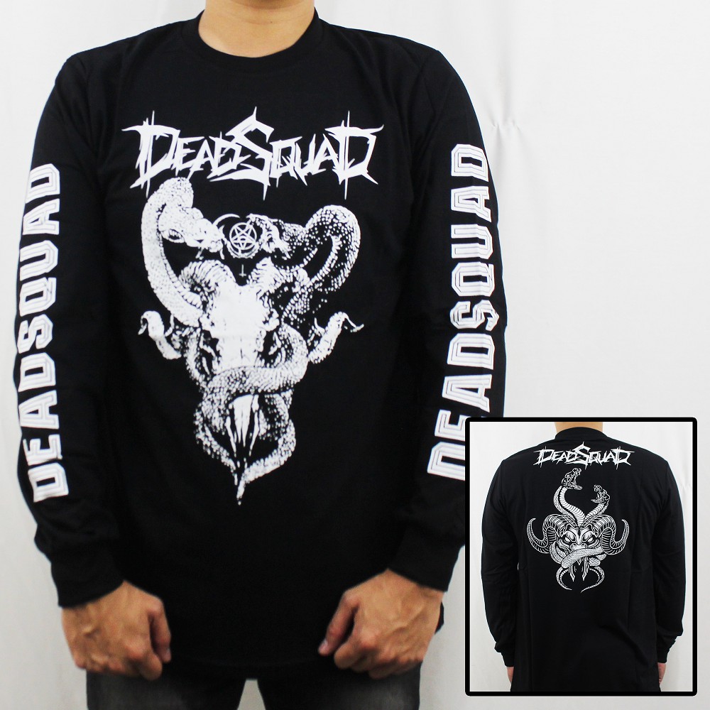 BAJU MUSIK DEADSQUAD LENGAN PANJANG 04 - BAJU LENGAN PANJANG DEADSQUAD - LONGSLEEVE PRIA MUSIK - LONGSLEEVE MUSIK - BAJU MUSIK LENGAN PANJANG - BURGERKILL - JASAD - JERUJI - IRON MAIDEN - BLACK SABATH