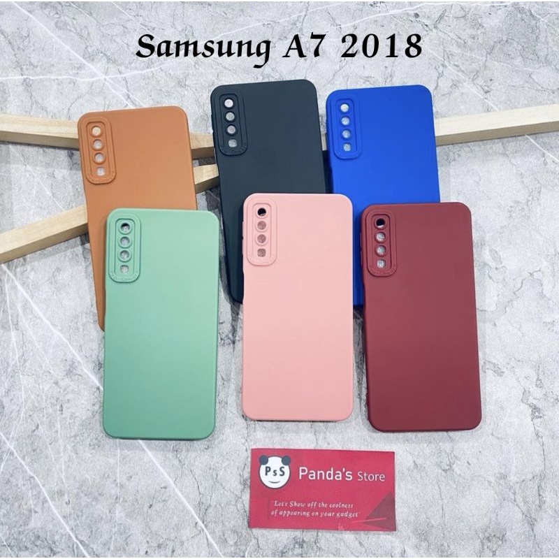 Softcase Pro Camera Samsung A7 2018 Candy Case Full Color 3D Silikon TPU