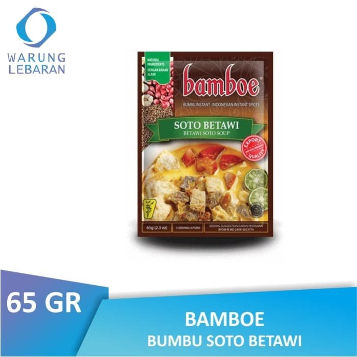 

Instan-Masak-Bumbu- Pack Bamboe Bumbu Soto Betawi 65 Gr -Bumbu-Masak-Instan.