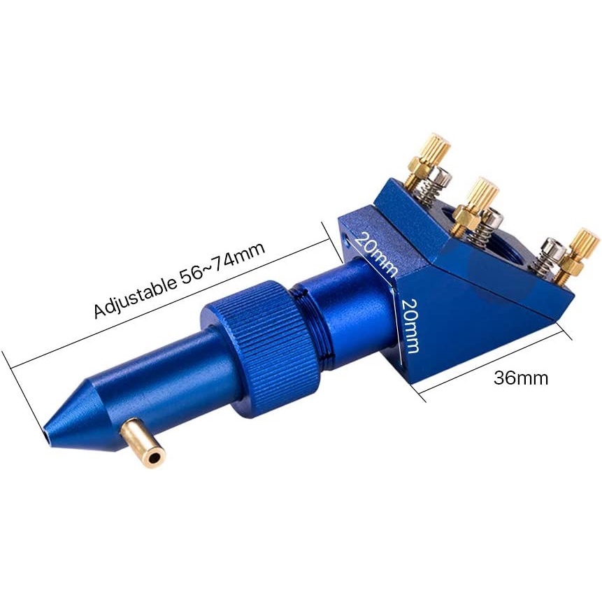 Original Cloudray K Series.V2.0 Type A Matte Blue CO2 Laser Head