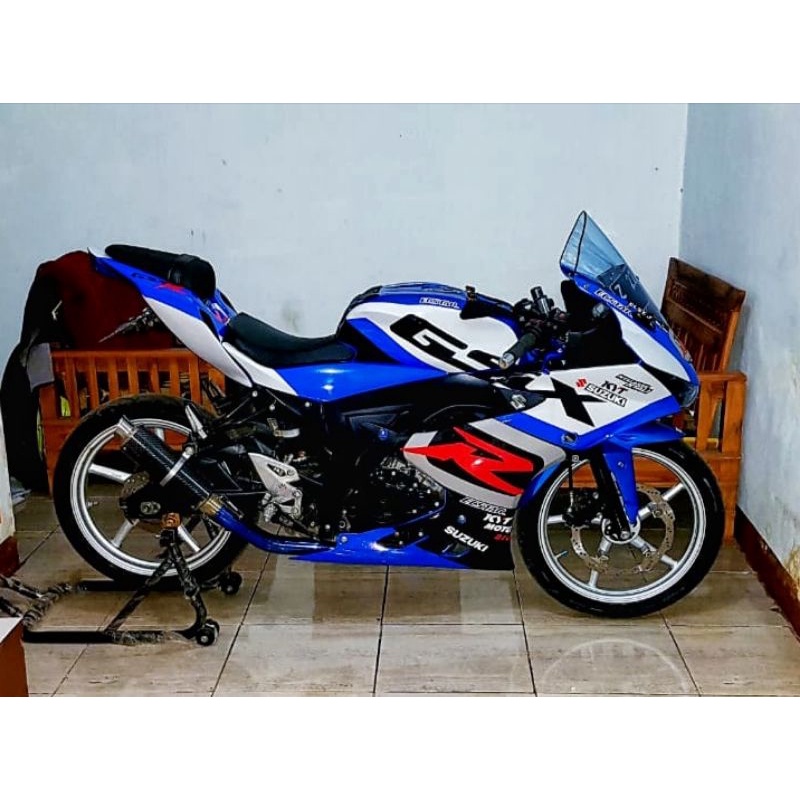 decal stiker GSX biru custom, stiker gsx fullbody, striping gsx fullbody
