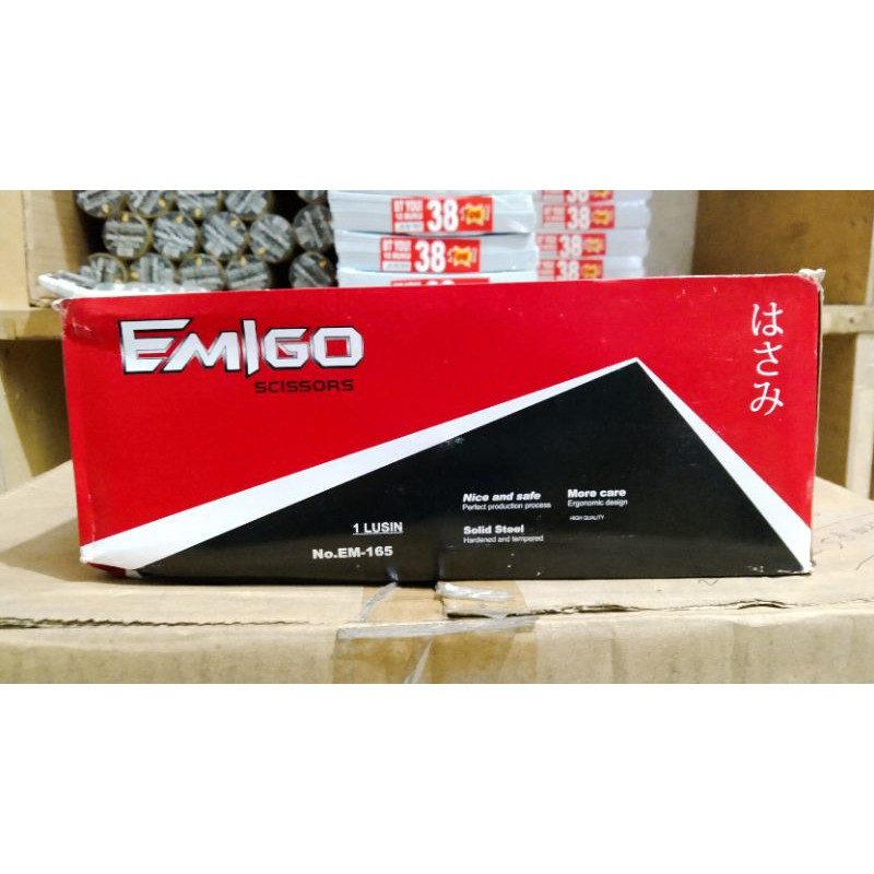 Gunting Emigo 165 1 Lusin (12pcs) Murah dan Bagus