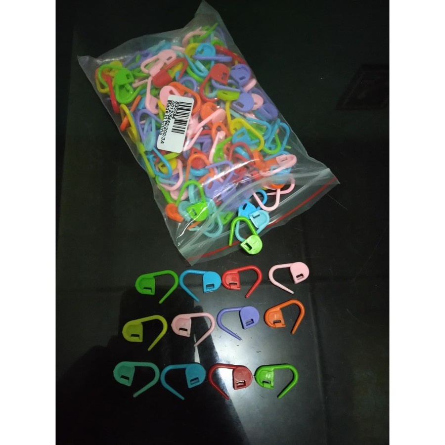 Isi 10pcs Peniti Plastik / Stitch Marker / Penanda Tusukan Rajutan | distshop