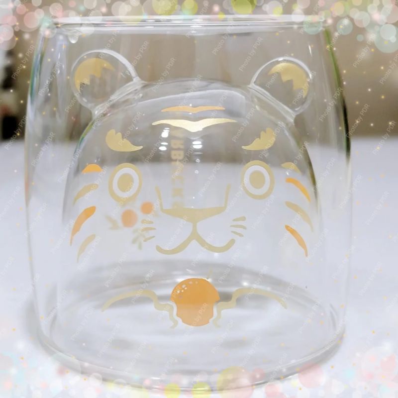 Starbucks Tiger Double Wall Glass 8oz / Gelas Cangkir Mug Kaca Ganda Starbucks Macan