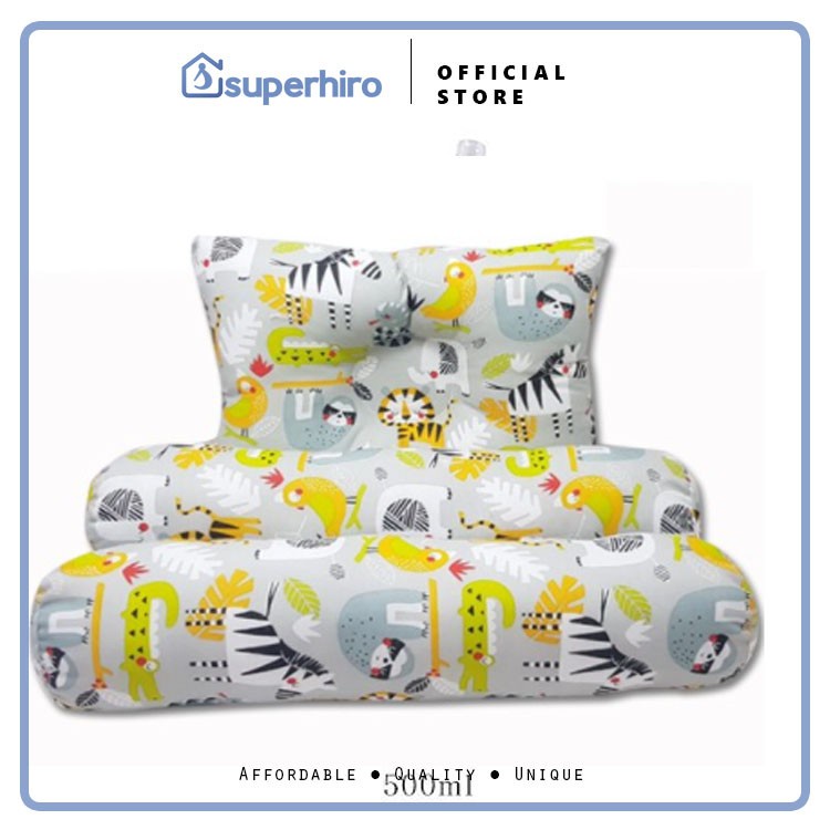 Bantal Guling Bayi Anti Peyang - 3in1 Set Perlengkapan Tidur Bayi