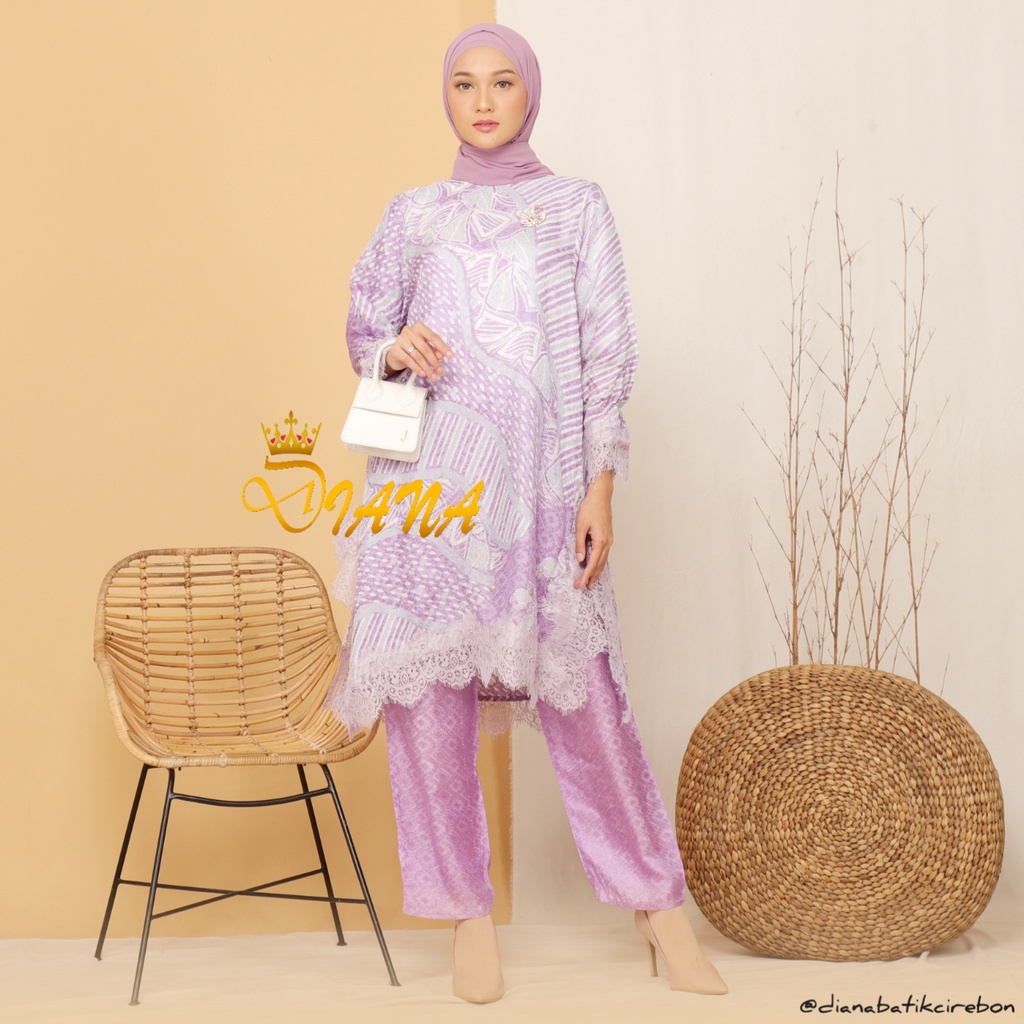 SET TUNIK LACE BAHAN VISCOSE by Diana Batik