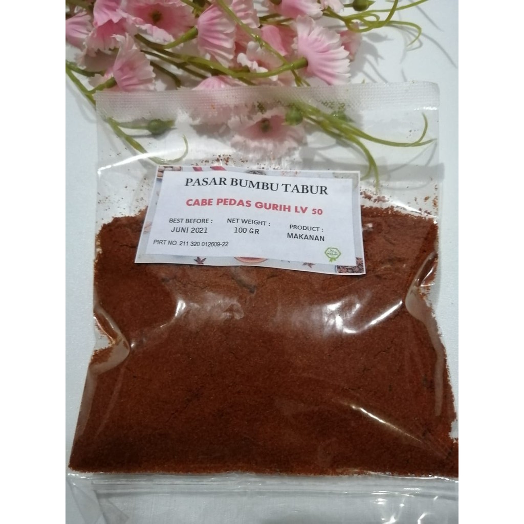 

CABE PEDAS GURIH (LEVEL 50) 1 KG BUBUK MAKANAN ENAK MURAH HALAL