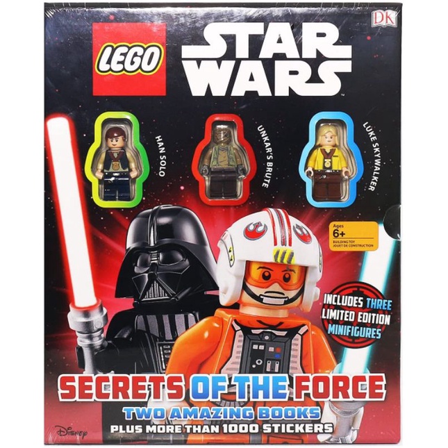 Lego Star Wars: Secrets of the Force, Books, Stickers, and Minifigures