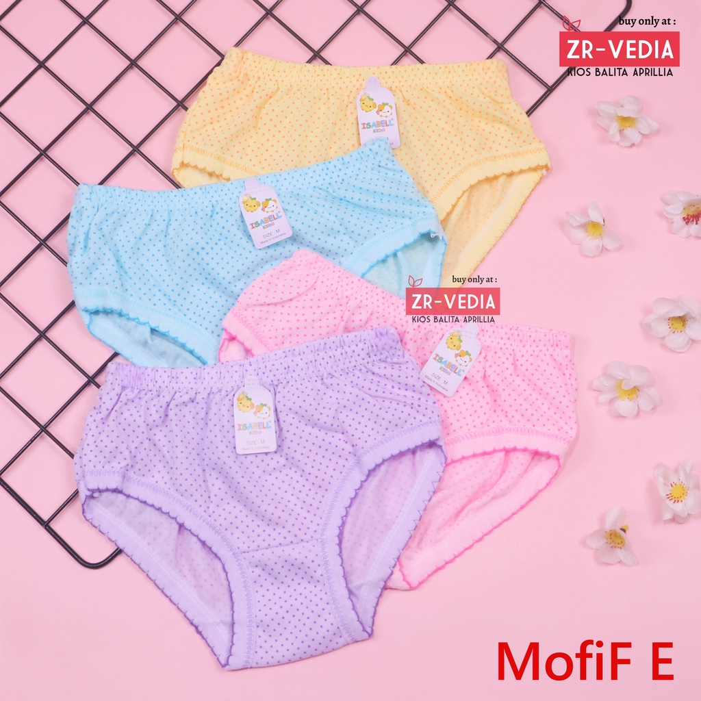 (ISI 6 - 12 pc) Celana Dalam 6-7 th Anak Perempuan / Pakaian Dalam Underware CD Cewek Celdam Murah