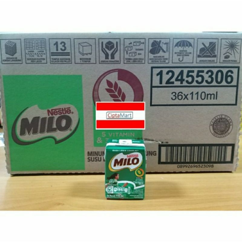 

Nestle Milo UHT Activ-Go 36 x 110 ml ( 1 dus )