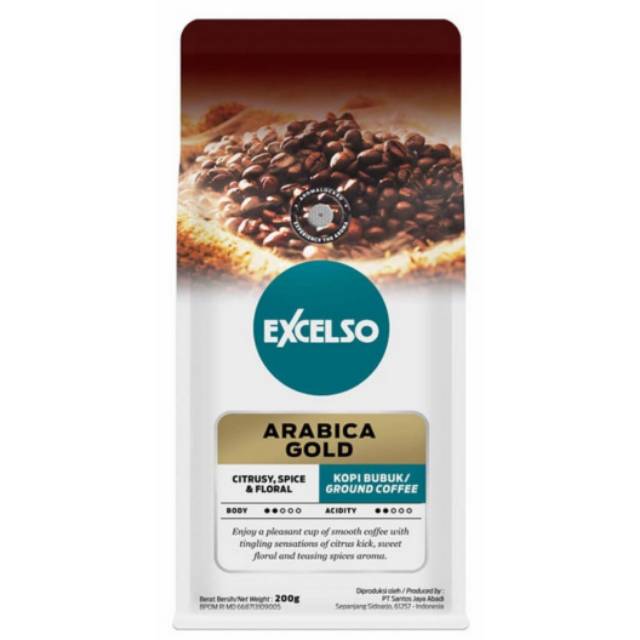 

EXCELSO Arabica Gold Coffee 200 gram - Kopi Bubuk Arabica Gold