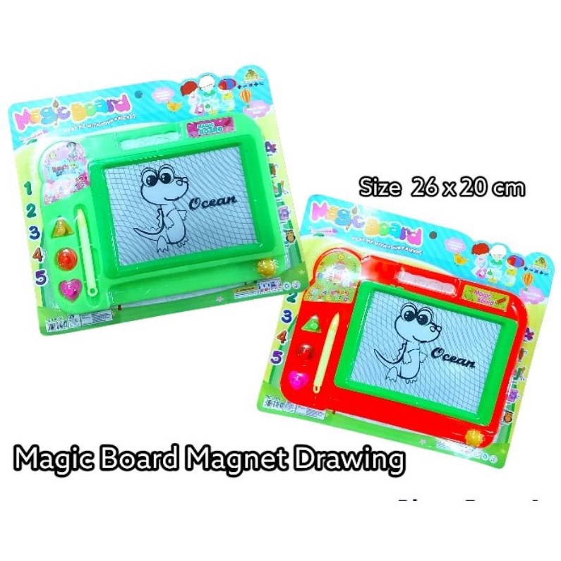 

Papan Magic Board Drawing Magnet Bisa Dihapus dan dipakai berulang ulang
