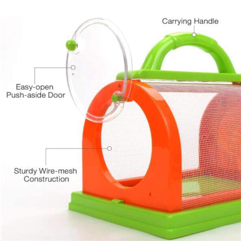Timekey Mainan Edukasi Anak Model Kotak Serangga Butterfly Habitat Lipat Portable Untuk Outdoor L6T1