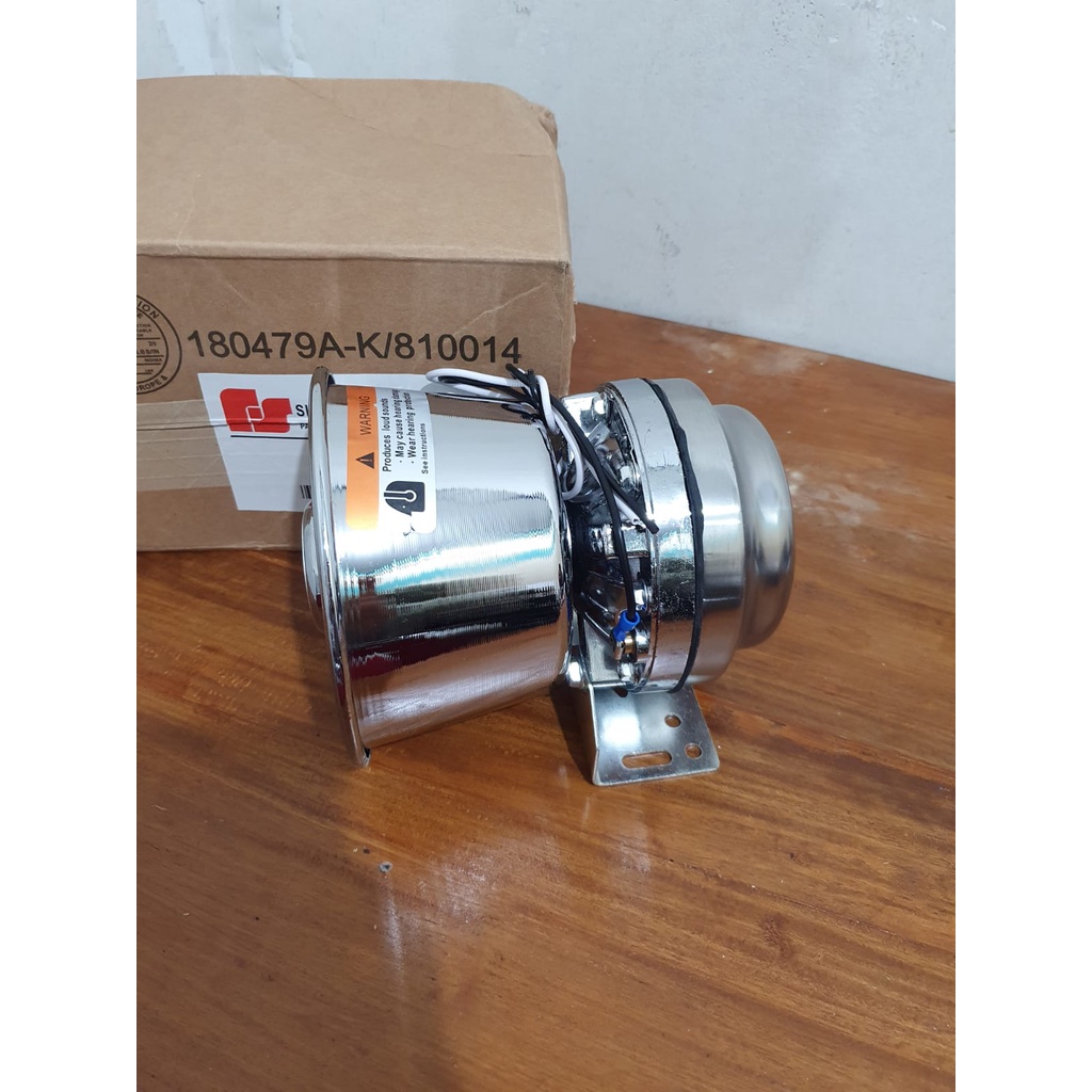 Toa Sirine Bulat Stainless Klakson speaker Toa Polisi 200 watt Stainles magnet besar SERINE Horn 200 100 w wat Federal signal spull 66 mm untuk SENKEN LANDUN WHELEN Patwal murni untuk Ambulance Paspamres Rescue