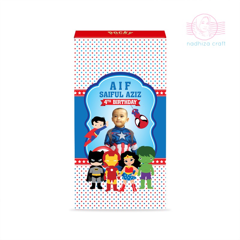 

LABEL STICKER COVER WRAP POCKY
