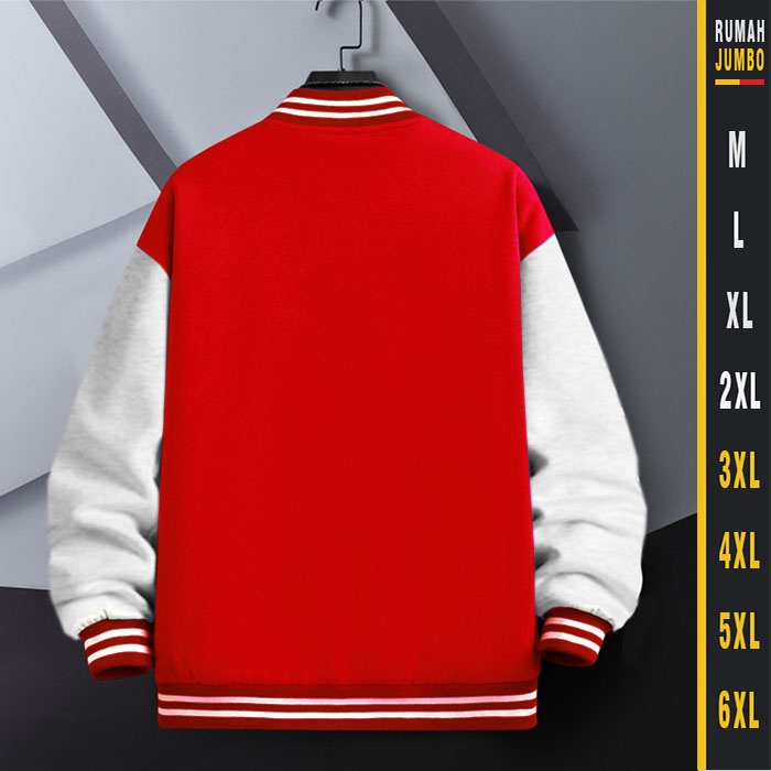 Jaket Bomber Varsity Garix Oversize (M - 6XL) Sweater baseball bomber original Net Garix