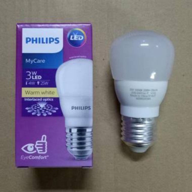 Lampu Philips LED 3 Watt 3 W WWL Warm White Kuning