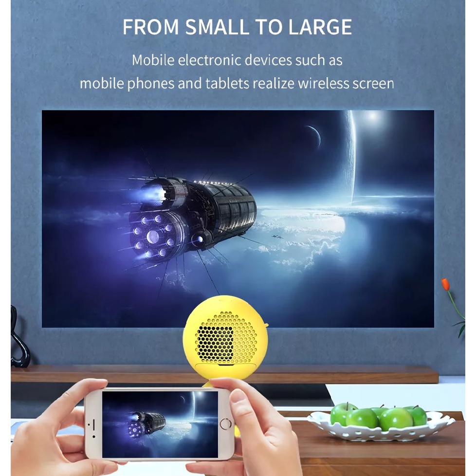 YG220S WIFI SAME SCREEN Model - Mini Portable LED Projector 800 Lumens