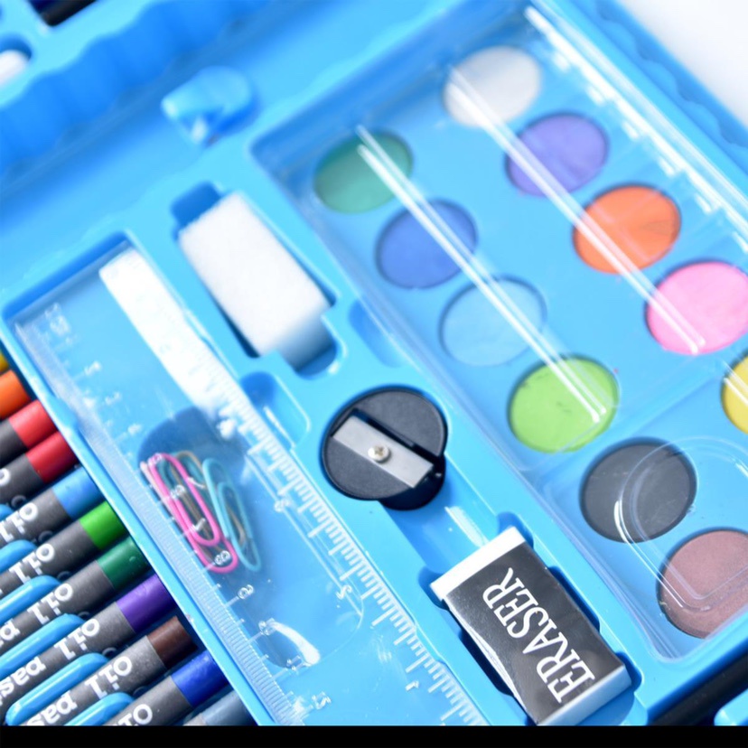 

Set Kuas Lukis Lengkap / Set Kuas Lukis Cat Air / Crayon Pena Cat Air / Set Koper 86 in 1 Crayon / Crayon Anak Set Lengkap / Oil Pastel Crayon Pena Cat Air 68 Pensil Warna / Set Kuas Lukis