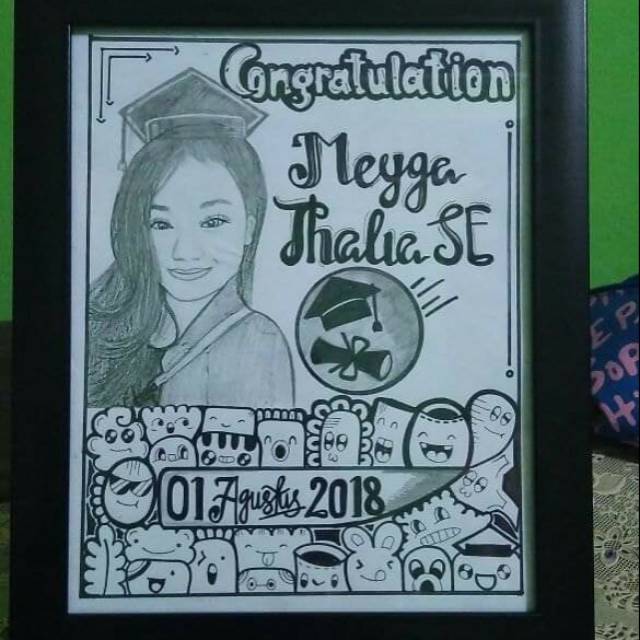 Kado wisuda doodle graduation (medan)