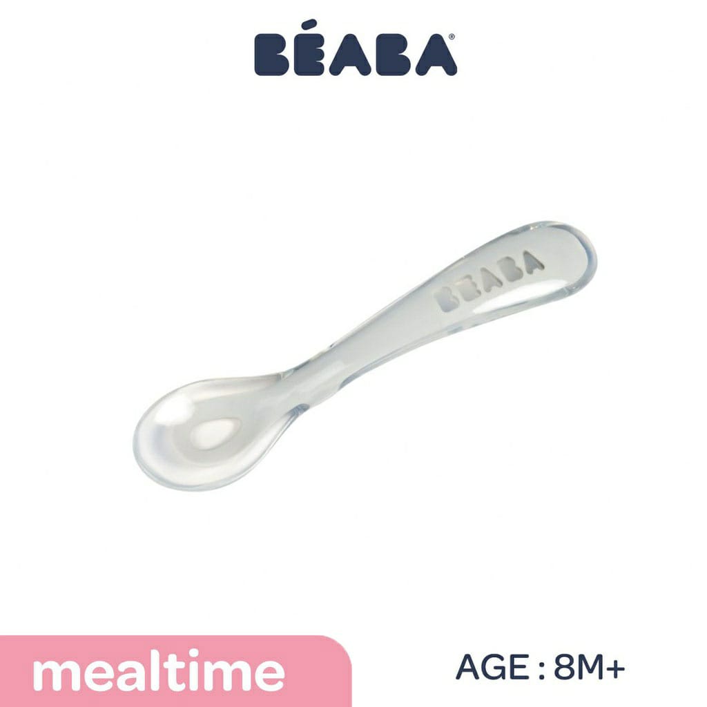 Beaba Baby 2Nd Age Silicone Spoon - Sendok makan Bayi