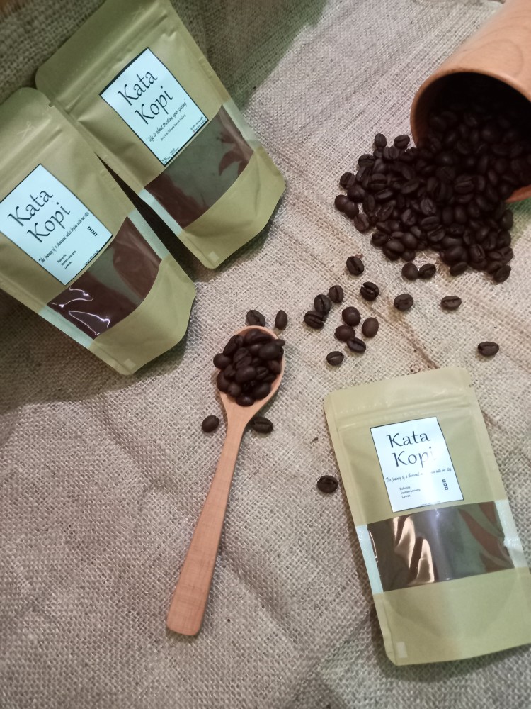 [i00 Pcs] Standing Pouch Window Ecopack 14x23 Kpack/ Kertas Paper/ Craft Kraft/ Kemasan Kopi