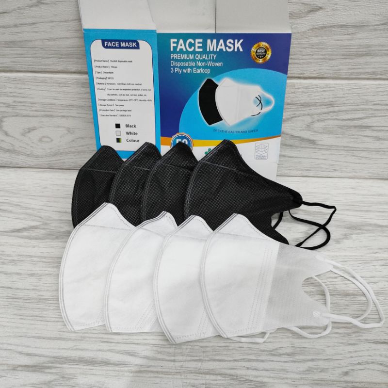 Masker Duckbill Garis  3PLY  kemenkes face mask/masker duckbill masker duckbill face mask mirip sensi