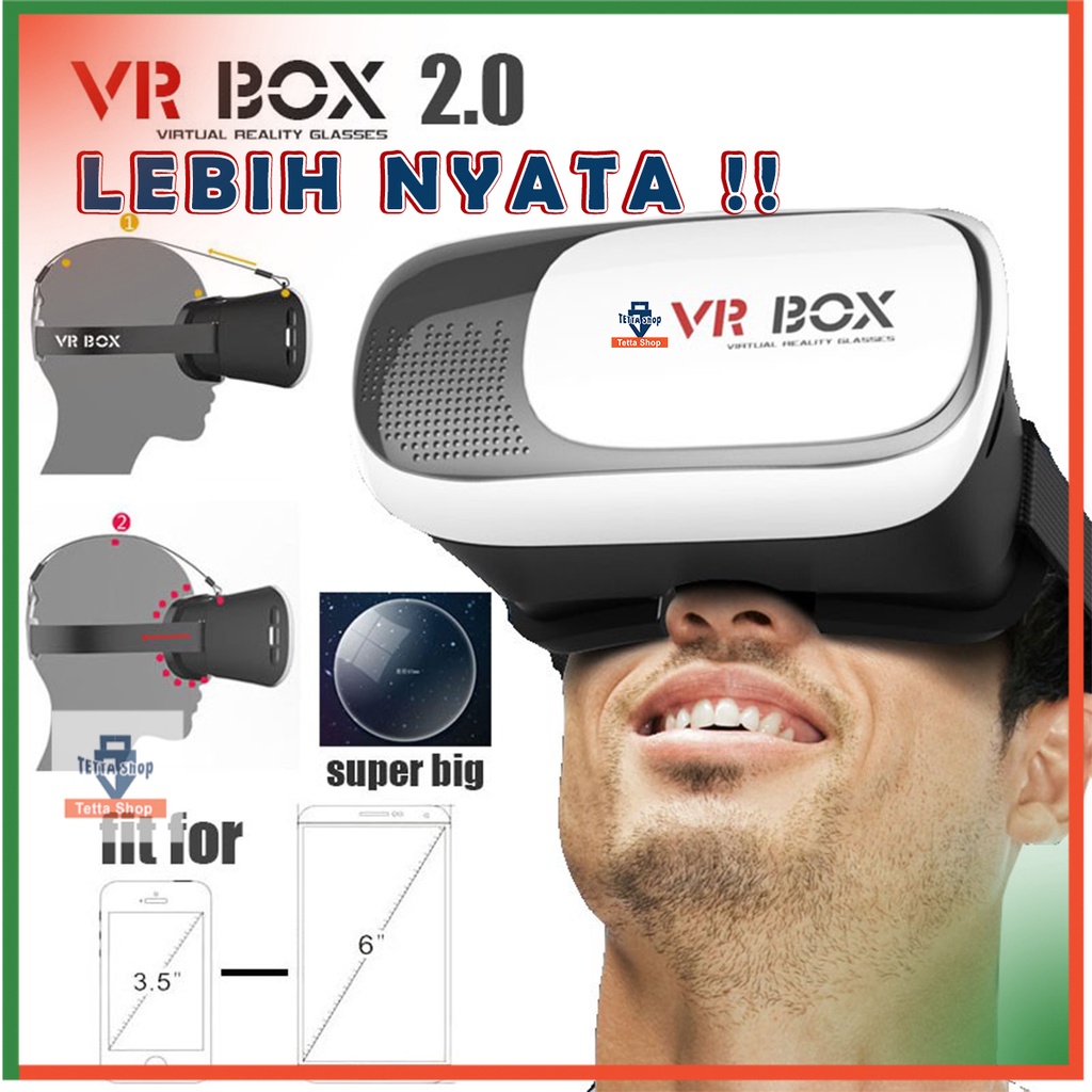 Vr Box Generasi Ke 2 Bioskop Mini Video 360 Virtual Reality