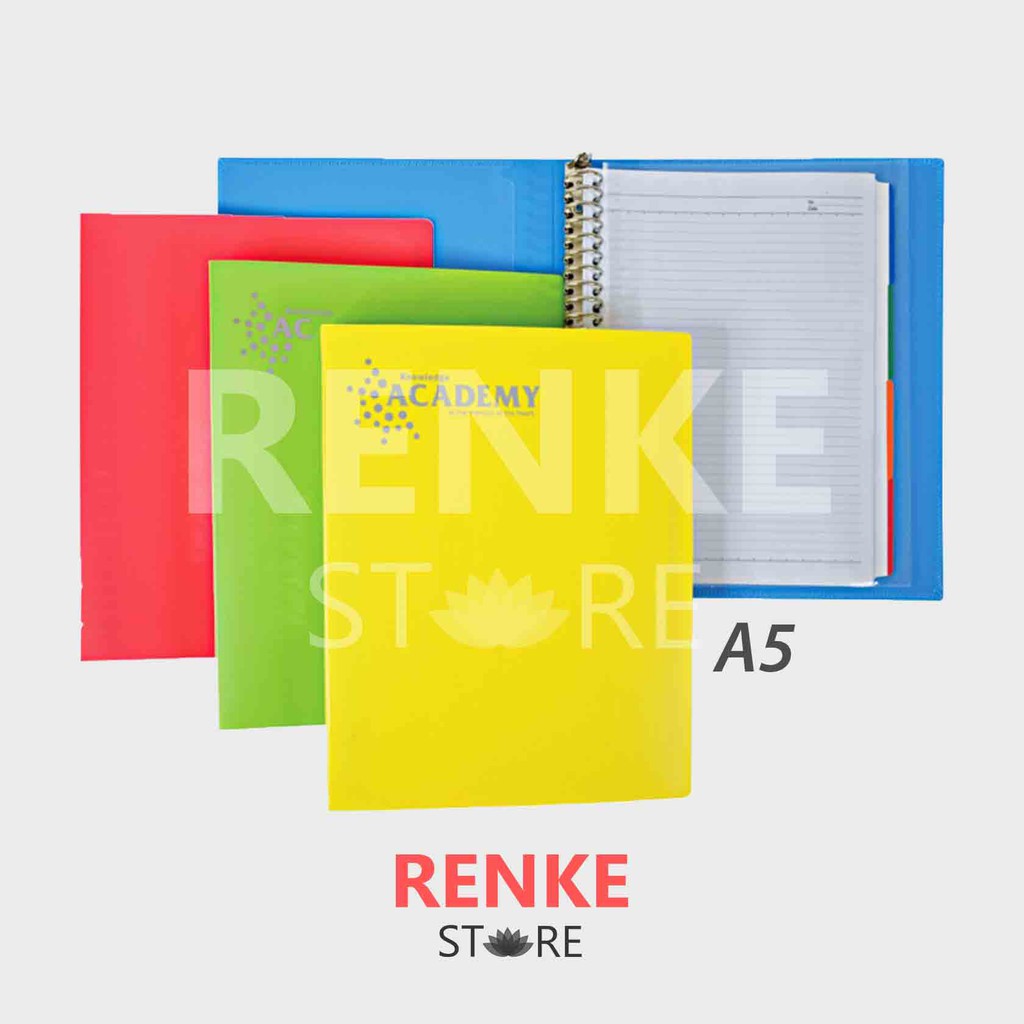 

Binder Kecil A5 Joyko - Notebook File 20 Ring Polos Warna Warni