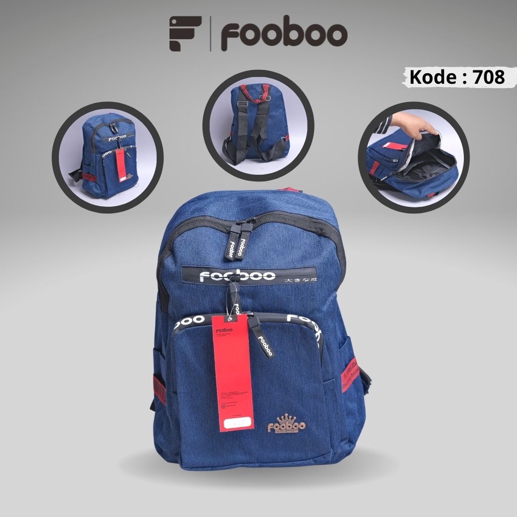 FOOBOO TAS RANSEL BACKPACK WANITA KOREAN STYLE