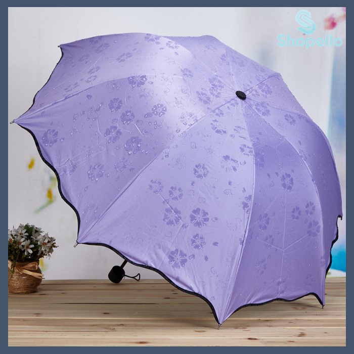 SHOPELLO - Payung Lipat 3D Umbrella Payung Anti UV Motif Bunga Warna Warni