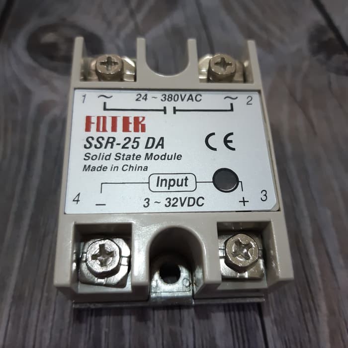 SSR Solid State relay 25A Fotek SSR-25DA 25 Ampere 24-380V 220V AC