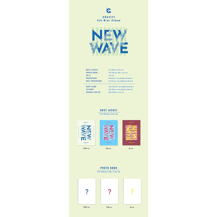 CRAVITY - 4th Mini Album NEW WAVE (online POB)