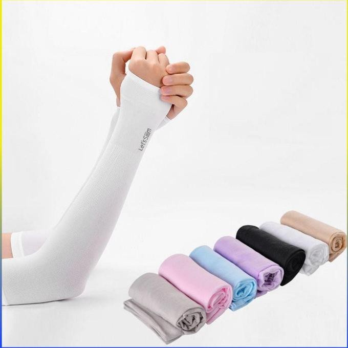 MANSET TANGAN LET'S SLIM HANDSOCK ARM SLEEVE ANTI UV / MANSET TANGAN OLAH RAGA MURAH