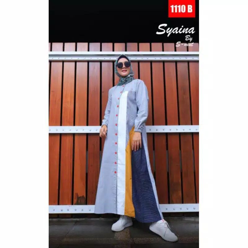 GAMIS SYAINA BY S-MUT KATUN KOMBINASI BUSUI Frendly