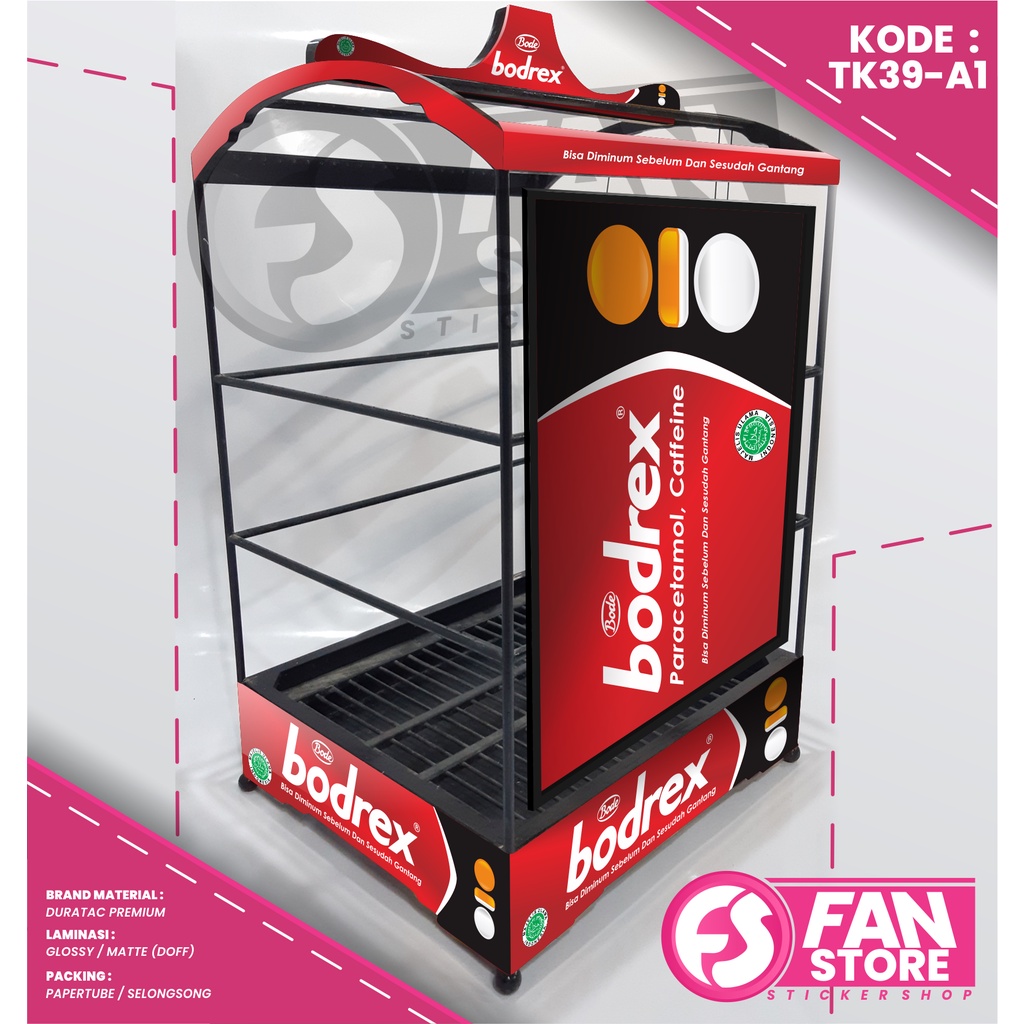 Sticker SANGKAR KOTAK Kenari CUSTOM - Stiker Decal Sangkar Burung Kacer